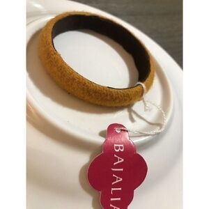 ‎Trendy BAJALIA "SHARADA" FELT Mustard BANGLE Skinny BRACELET India